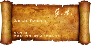 Garab Azurea névjegykártya